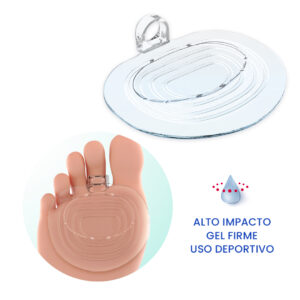 ALMOHADILLA PLANTARDE GEL POLÍMERO SIN OLIVA, ALTO IMPACTO